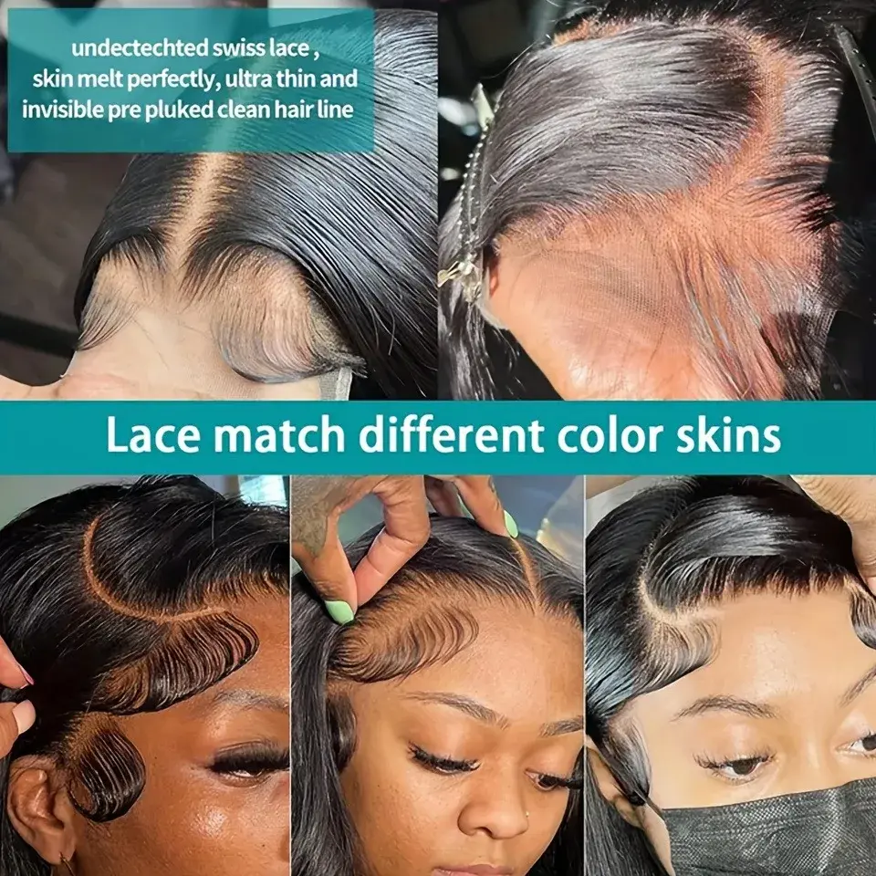 Thumbnail: Lace Front Human Hair Wig Brazilian Straight Lace Front Human Hair Wigs For Wome