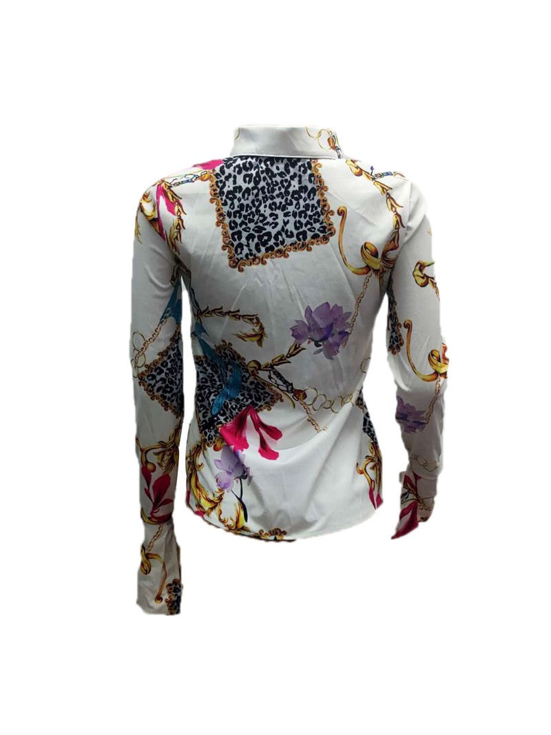 Thumbnail: Multi Colored Fashion Print Blouse