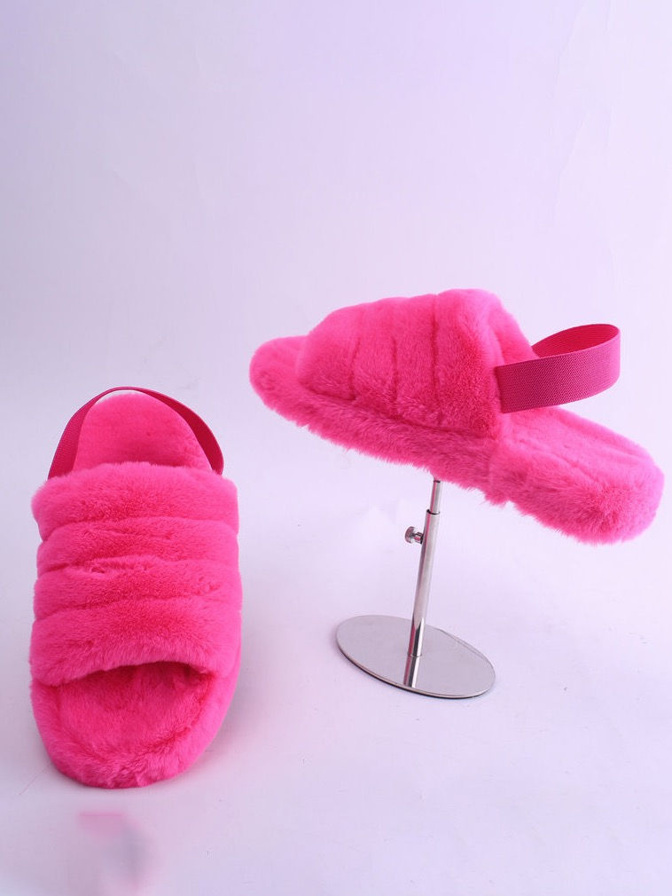 Thumbnail: Faux Fur House Slippers
