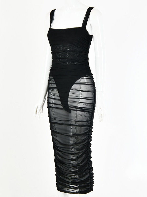 Thumbnail: Sleeveless Gauge Dress