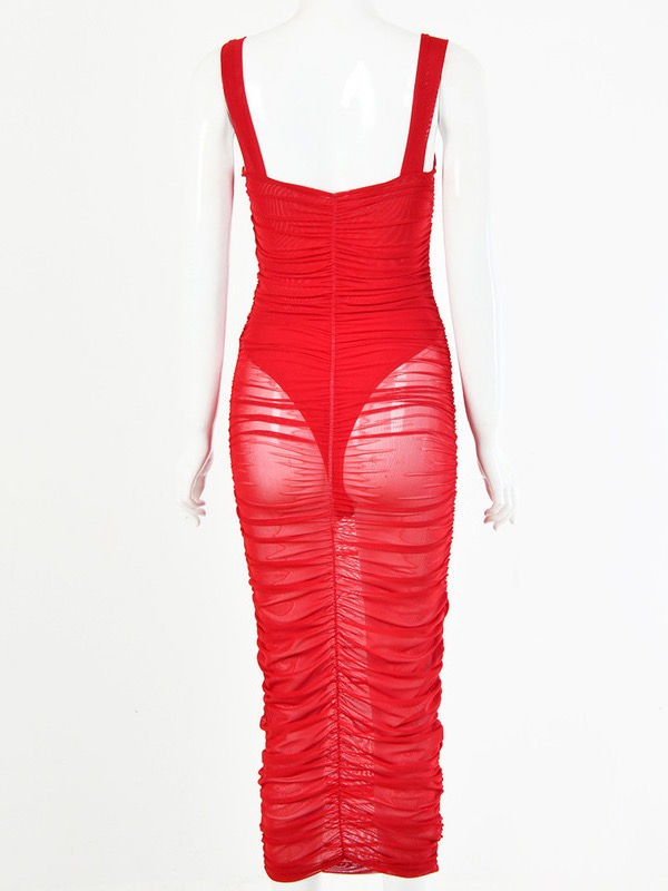 Thumbnail: Sleeveless Gauge Dress
