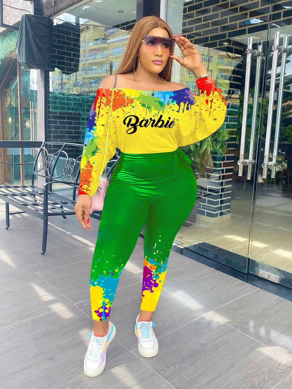 Slash Me Off Shoulder Pants Set