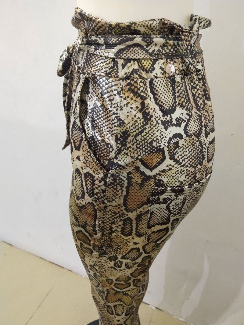 Thumbnail: Snake Skin Print Pants