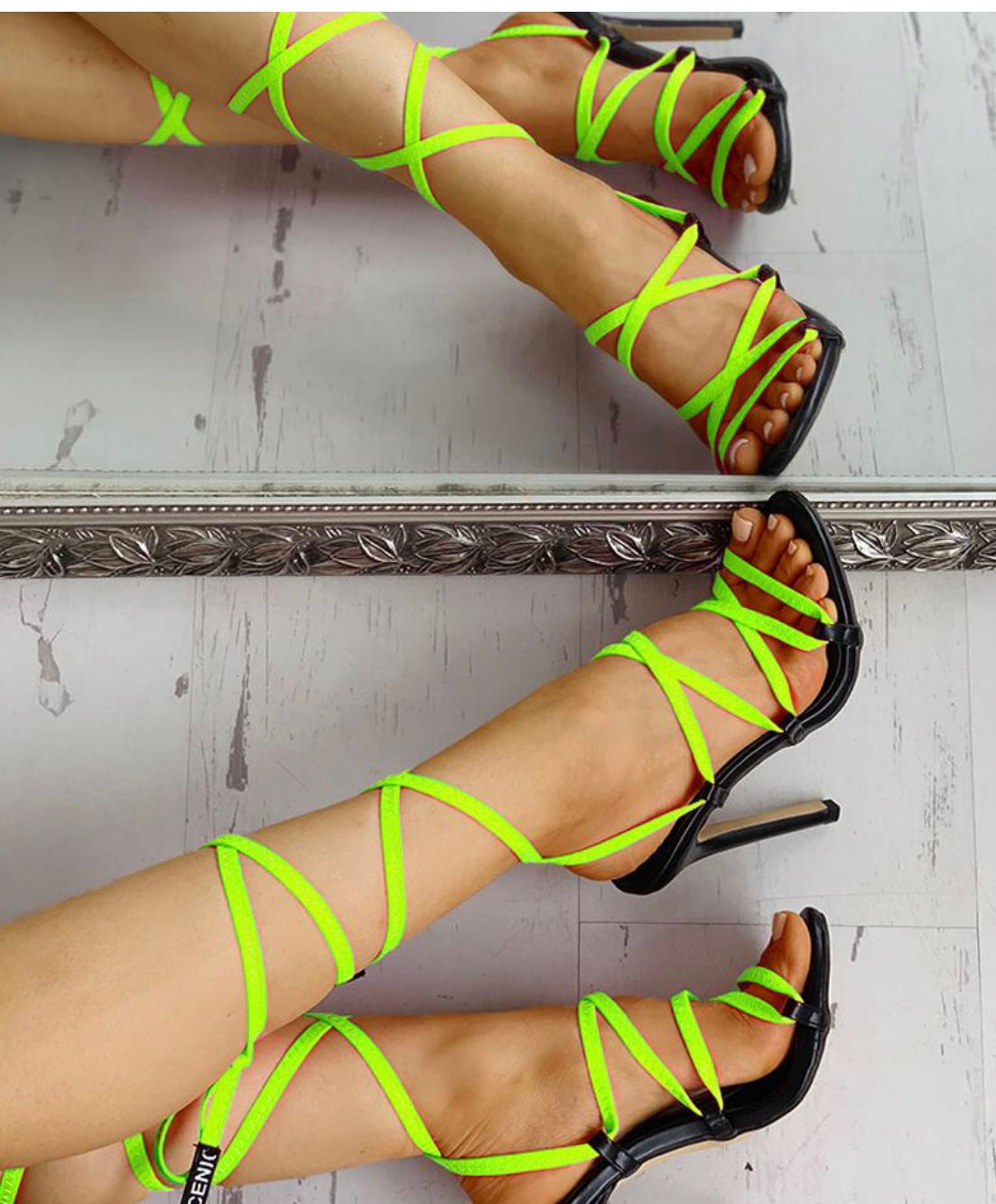 Lace Up Thin Heel Sandal