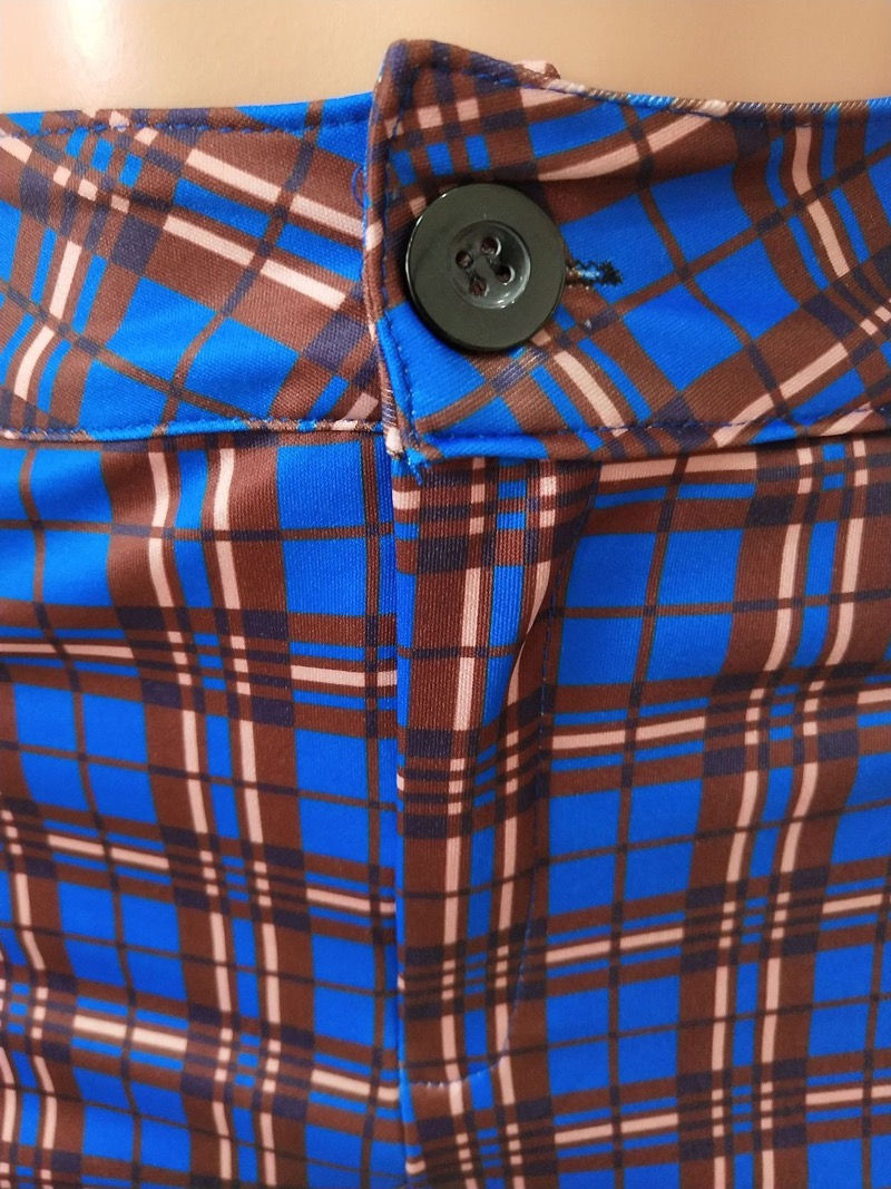 Thumbnail: Runched Plaid Pants