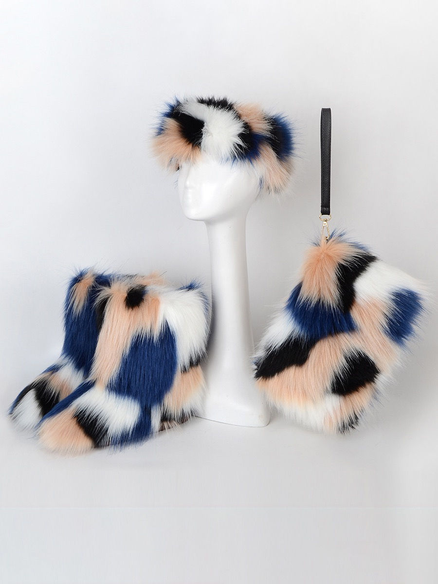 Thumbnail: Tye Dyed Three Piece Snow Boots Set