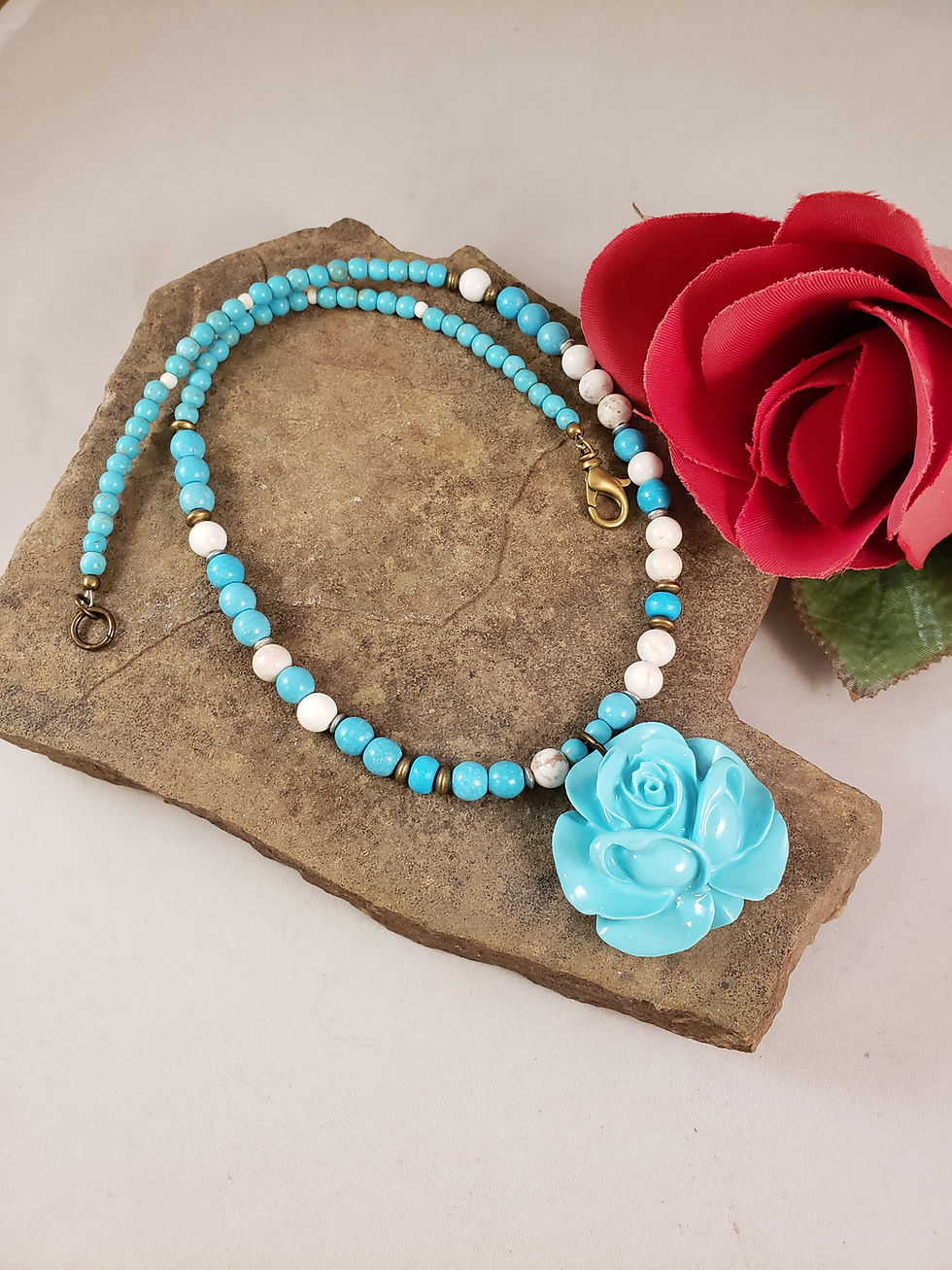 Thumbnail: Summer Rose Asymmetrical Necklace