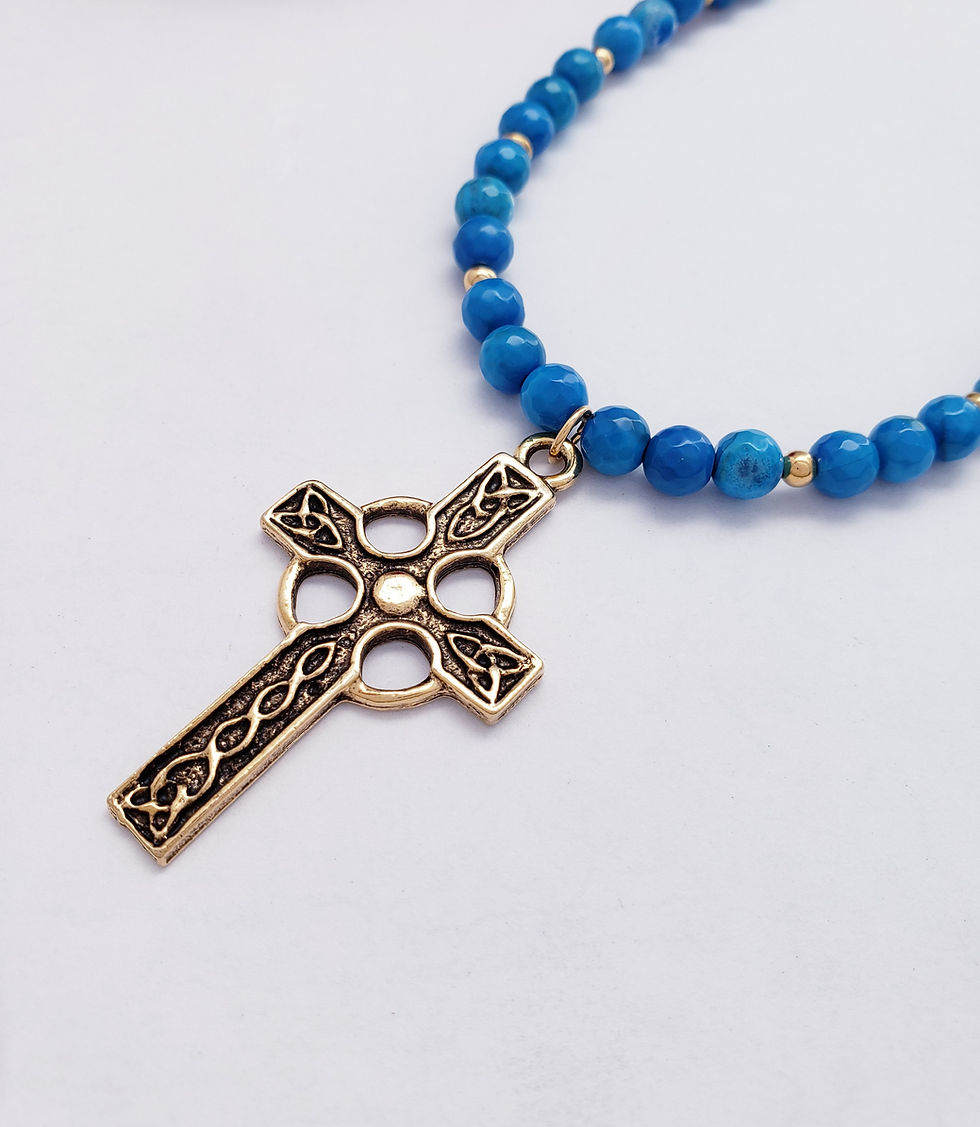 Thumbnail: celtic cross gemstone jewelry