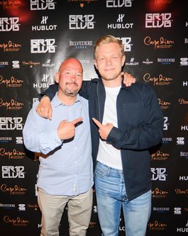 Jan Magnussen and Kevin Magnussen at the GR1D CLUB Barcelona
