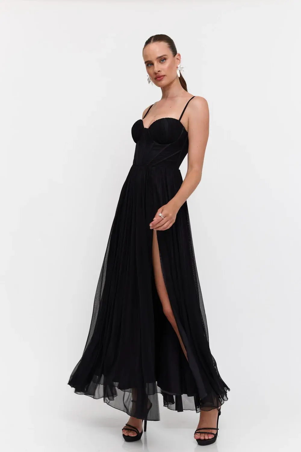 שמלת שיפון ארוכה