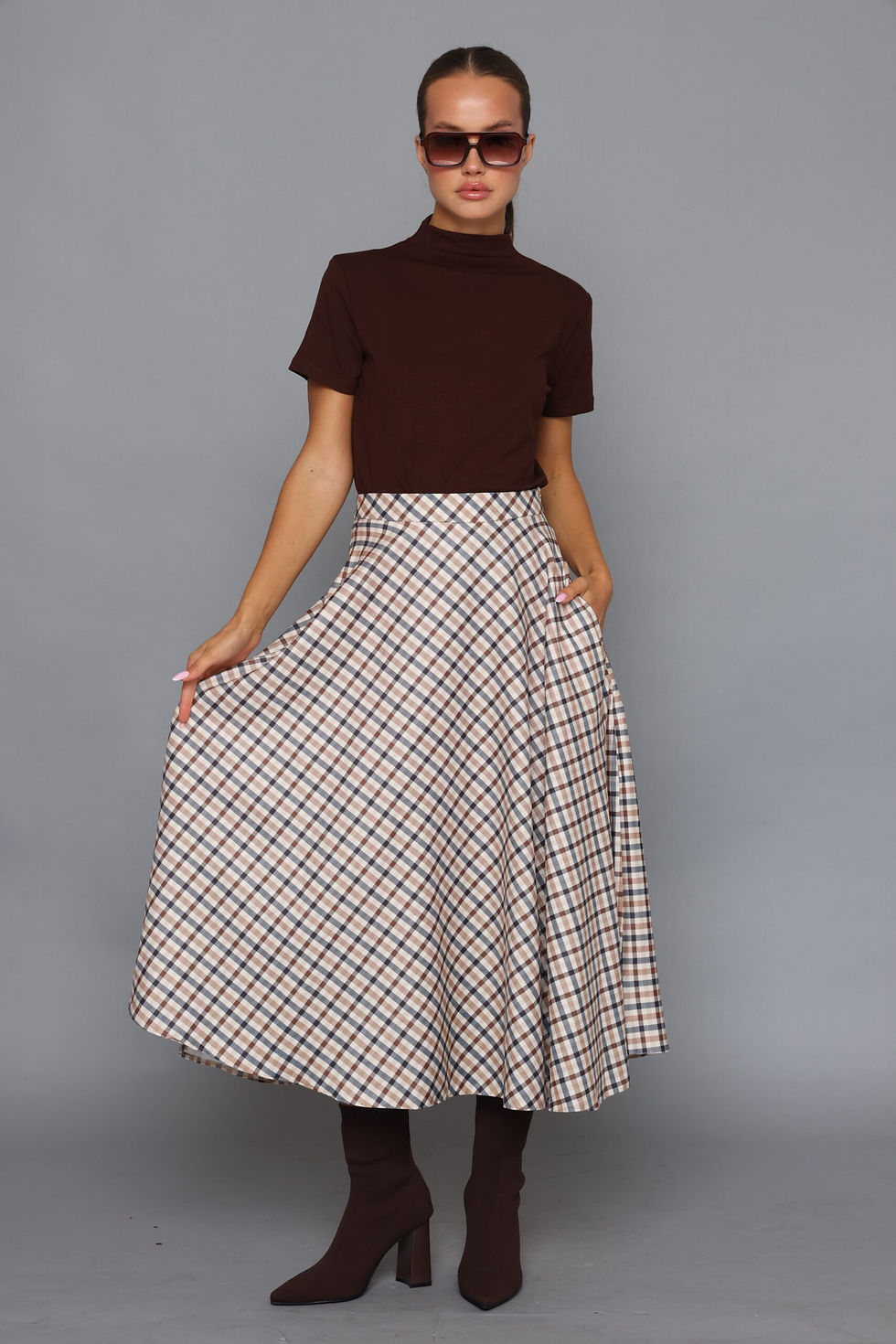 חצאית משבצות