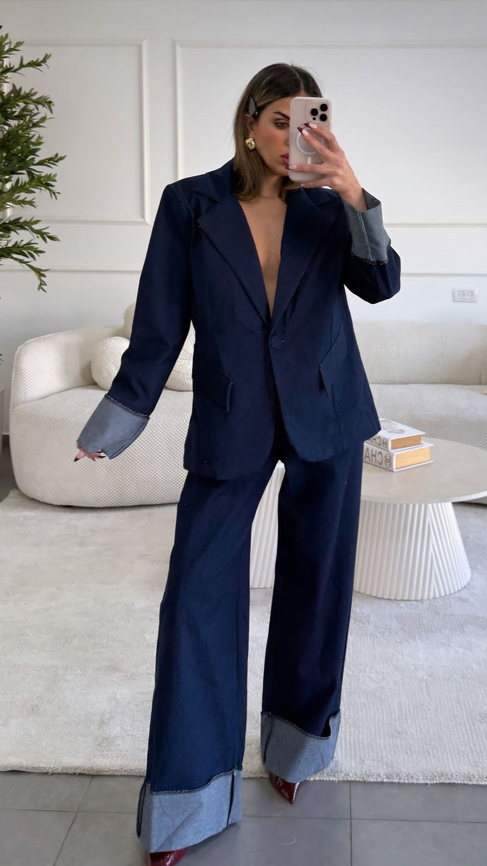 תמונה ממוזערת: חליפת ג'ינס כחול כהה