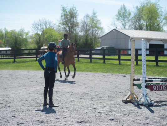 Trailer-in lessons are available at Solosi Equestrian!
