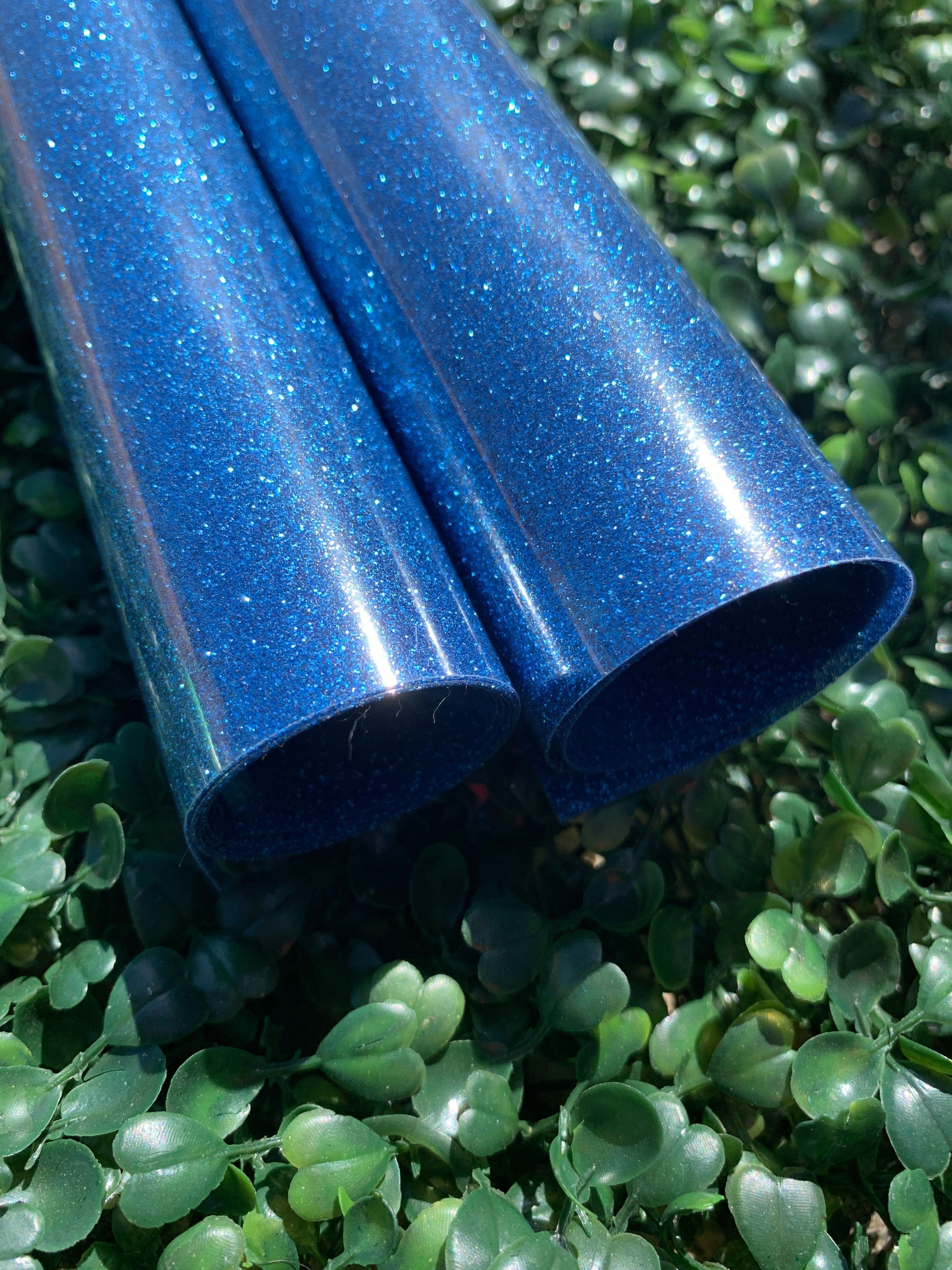 Blue Glitter - HEAT TRANSFER VINYL (HOVG-13)