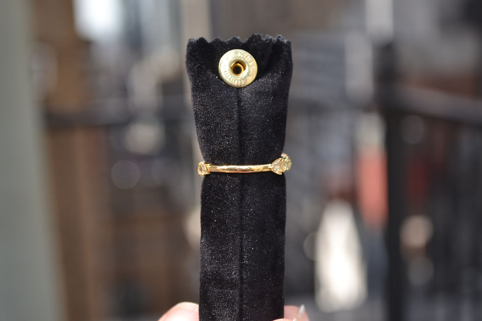 Thumbnail: Rose Cut Diamond Half Band Ring