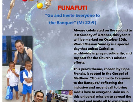 Join the Banquet: World Mission Sunday '24 and the Call to Mission with Missio Sui Iuris of Funafuti