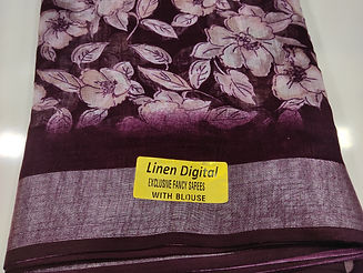 Linen saree 