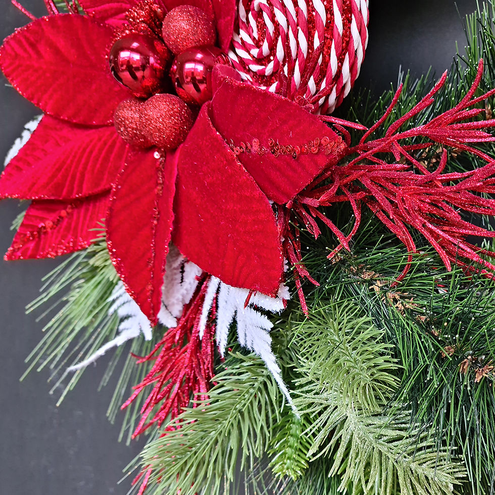 Thumbnail: Winter Door Wreath "The Poinsettia Paradise"