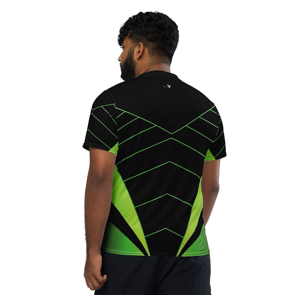 Thumbnail: BLACK GREEN - Unisex Sports Jersey