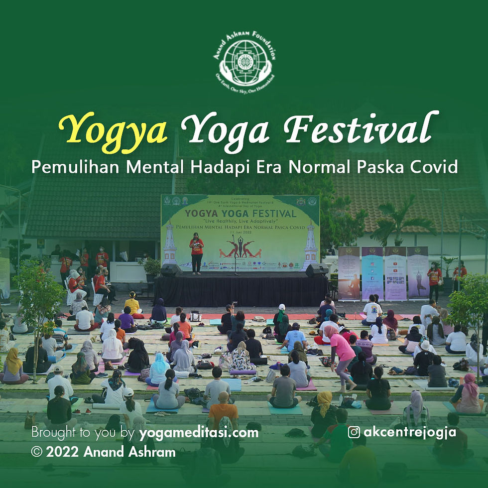 Yogya Yoga Festival āPemulihan Mental Hadapi Era Normal Paska Covidā