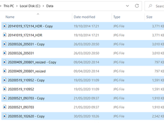 Sorting Files into Years and Month