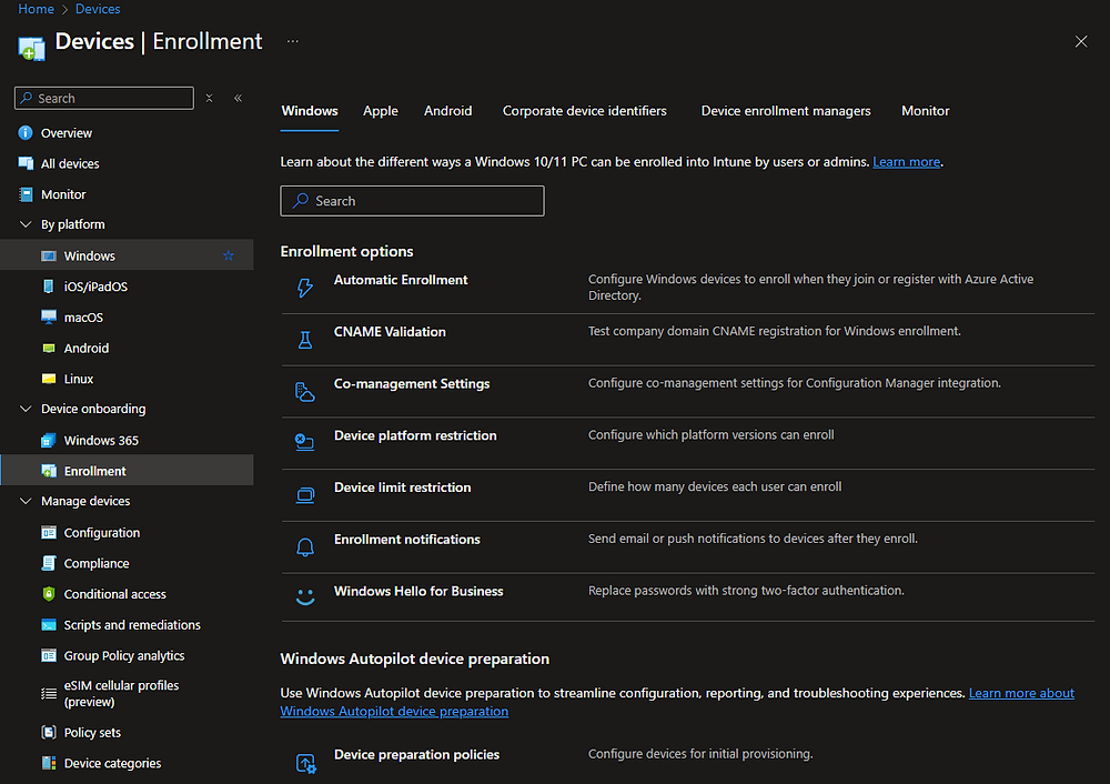 Azure and Intune