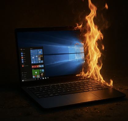 Windows 10 a burning platform