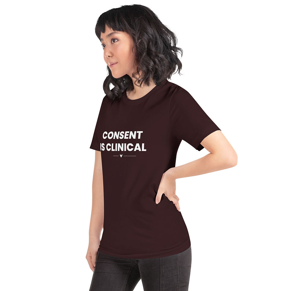 Thumbnail: "Consent is Clinical" T-Shirt for Therapists