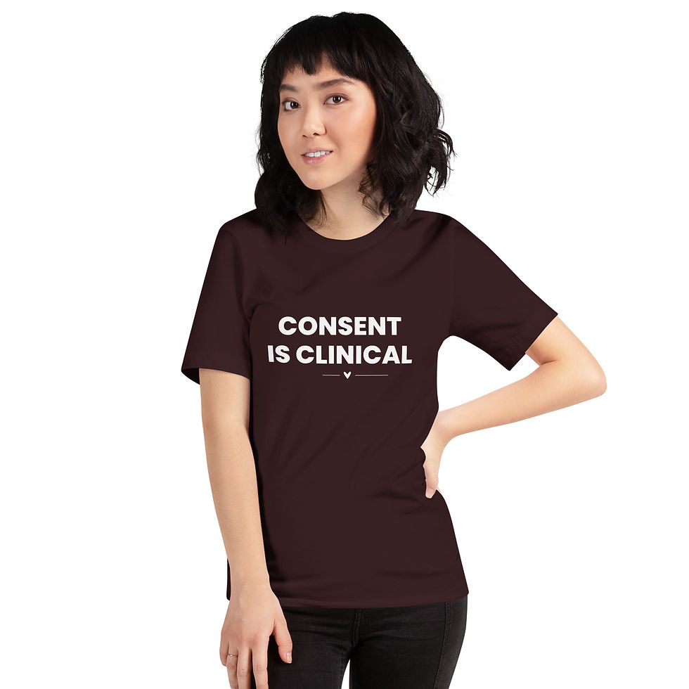 Thumbnail: "Consent is Clinical" T-Shirt for Therapists