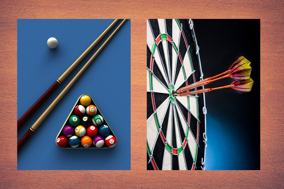 Pool og dart for 3. klasser