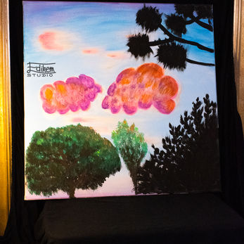 Canvas 50x50 cm - neon colors