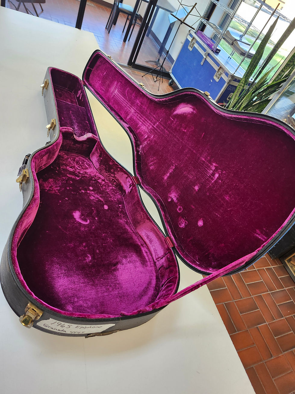 Thumbnail: Vintage 1965 Epiphone Granada E444T Thinline Archtop Electric Guitar w/ Case
