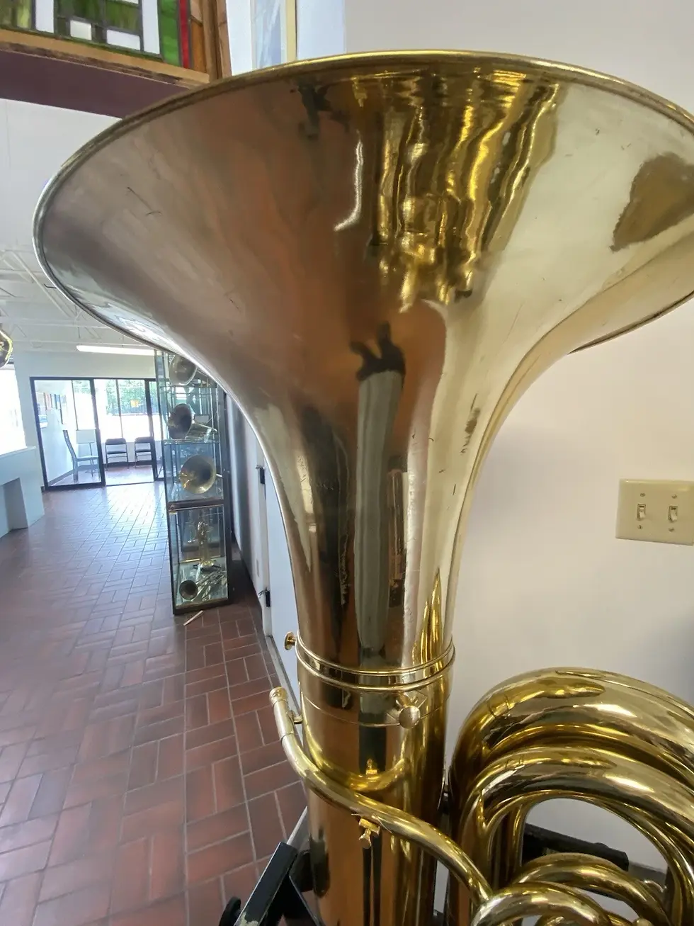 Thumbnail: Very Clean Used King model 2341 BBb 4-valve Tuba,Removable Bell;with 2 Cases