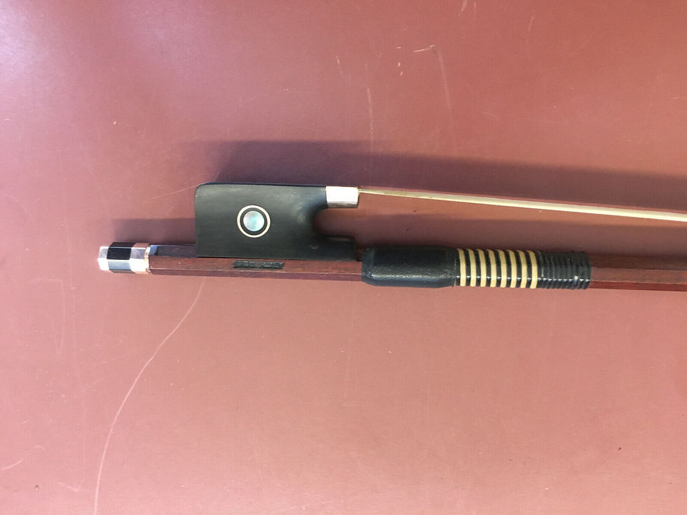 Thumbnail: Artist-Quality Cello Bow,Brian Alvey (ex W.E Hill & Sons), 14K solid gold mounts