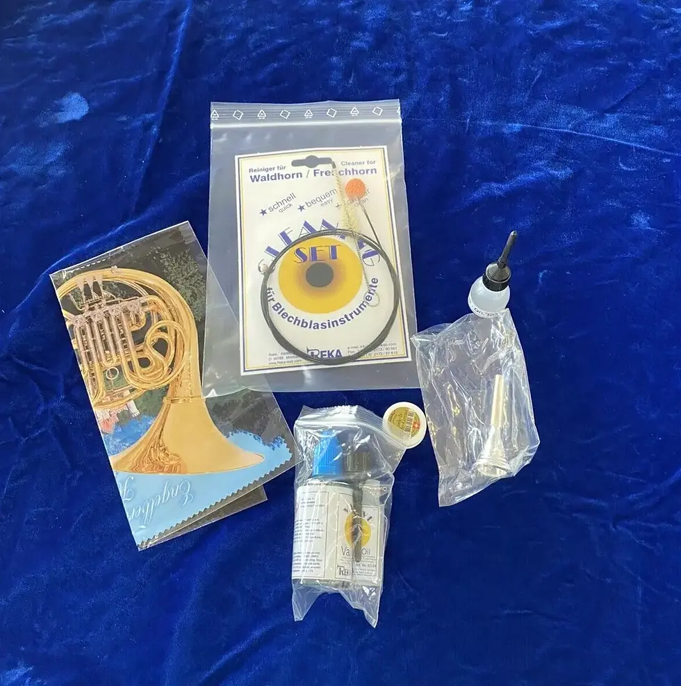 Thumbnail: New Engelbert Schmid Double French Horn ; Hand Hammered Bell Flare w/Kranz