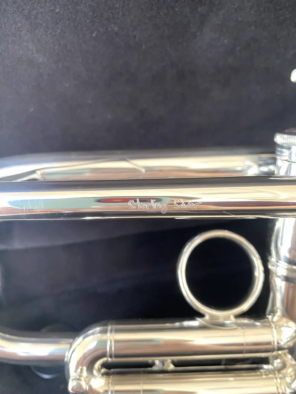 Thumbnail: New Carol Brass CTR-5060L-YLT-Bb-S Pro Bb Silver Trumpet; with Case, Mouthpiece