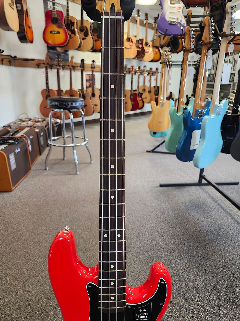 Thumbnail: New Fender Player II Precision Bass with Rosewood Fingerboard - Coral Red