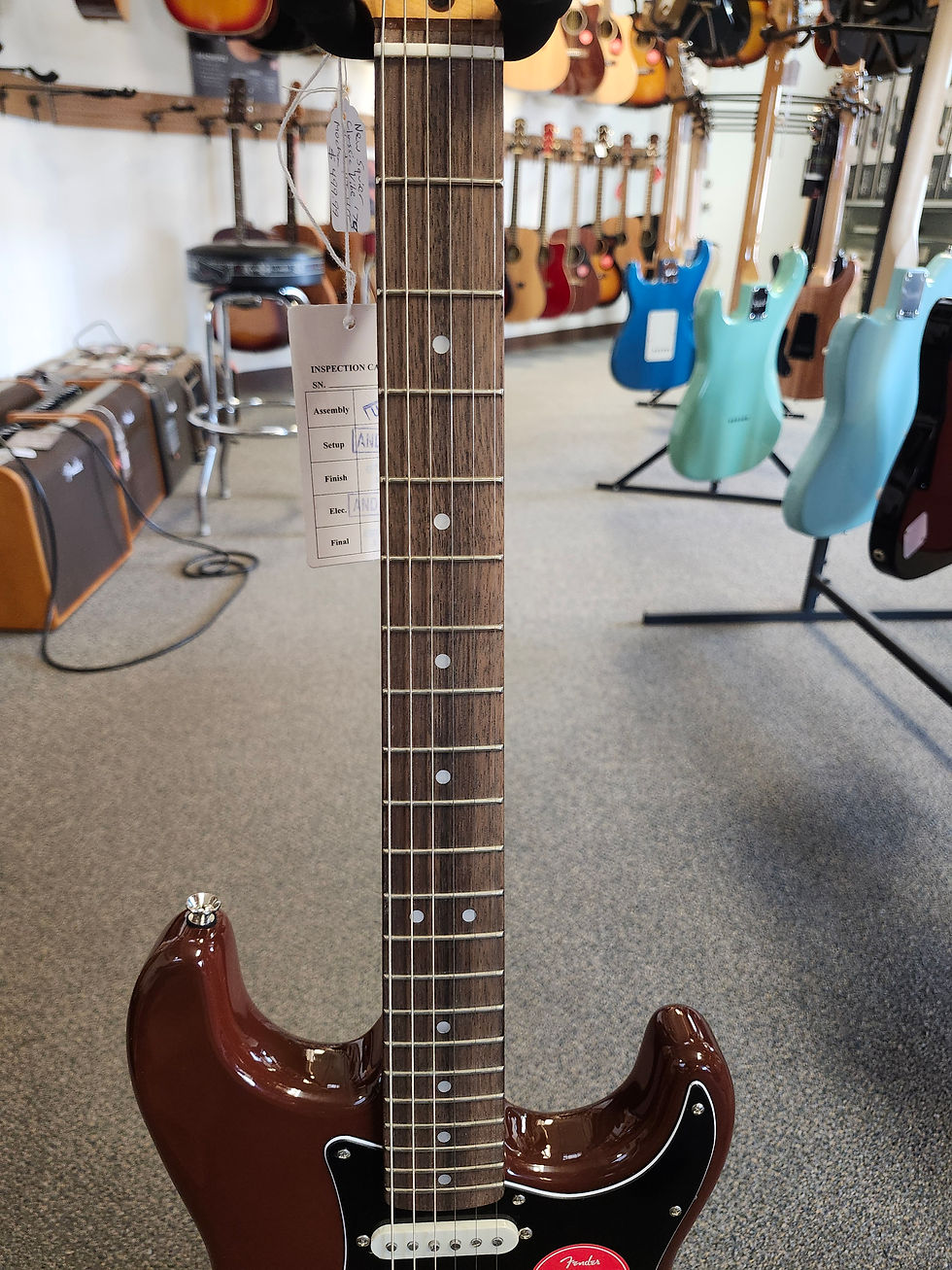 Thumbnail: New Squier Classic Vibe '70s Stratocaster HSS HT Hardtail Electric Guitar Mocha