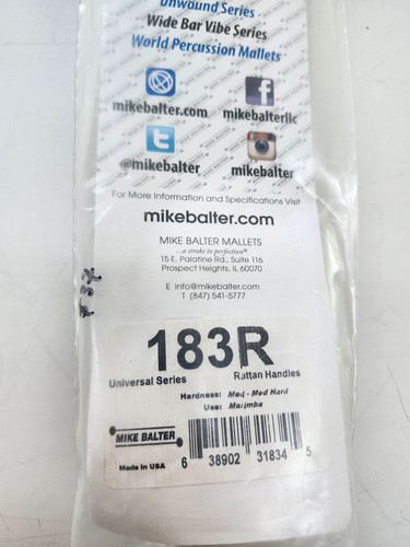 New Mike Balter 183R Marimba Mallets | WBIC Main Website