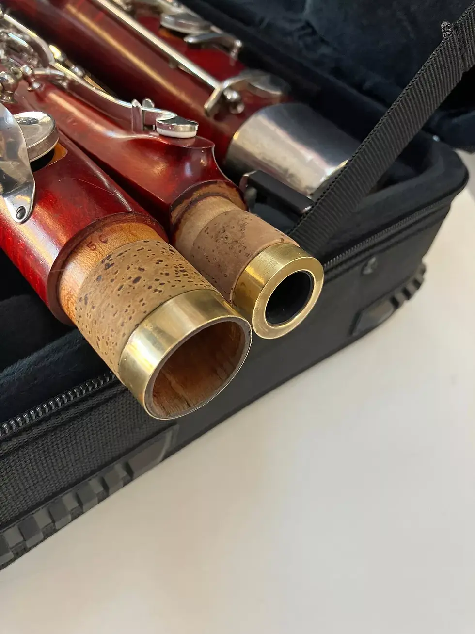 Thumbnail: Vintage Moennig Bassoon with High D Key, New Pads; with 2 New Heckel Bocals