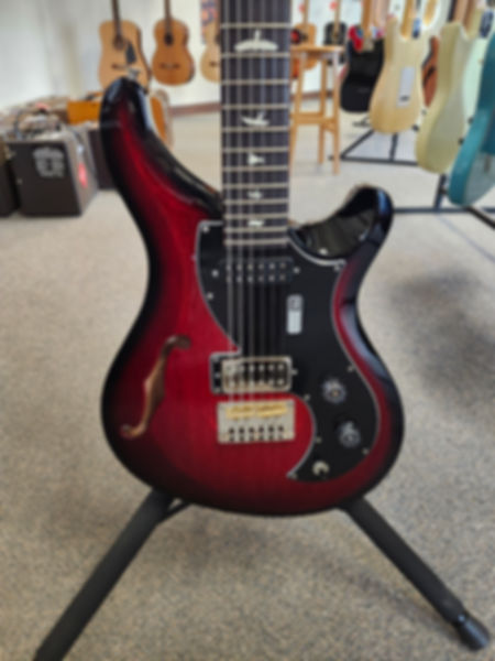 New 2025 PRS S2 Vela Semi-Hollow - Scarlet Sunburst with PRS Premium Gigbag