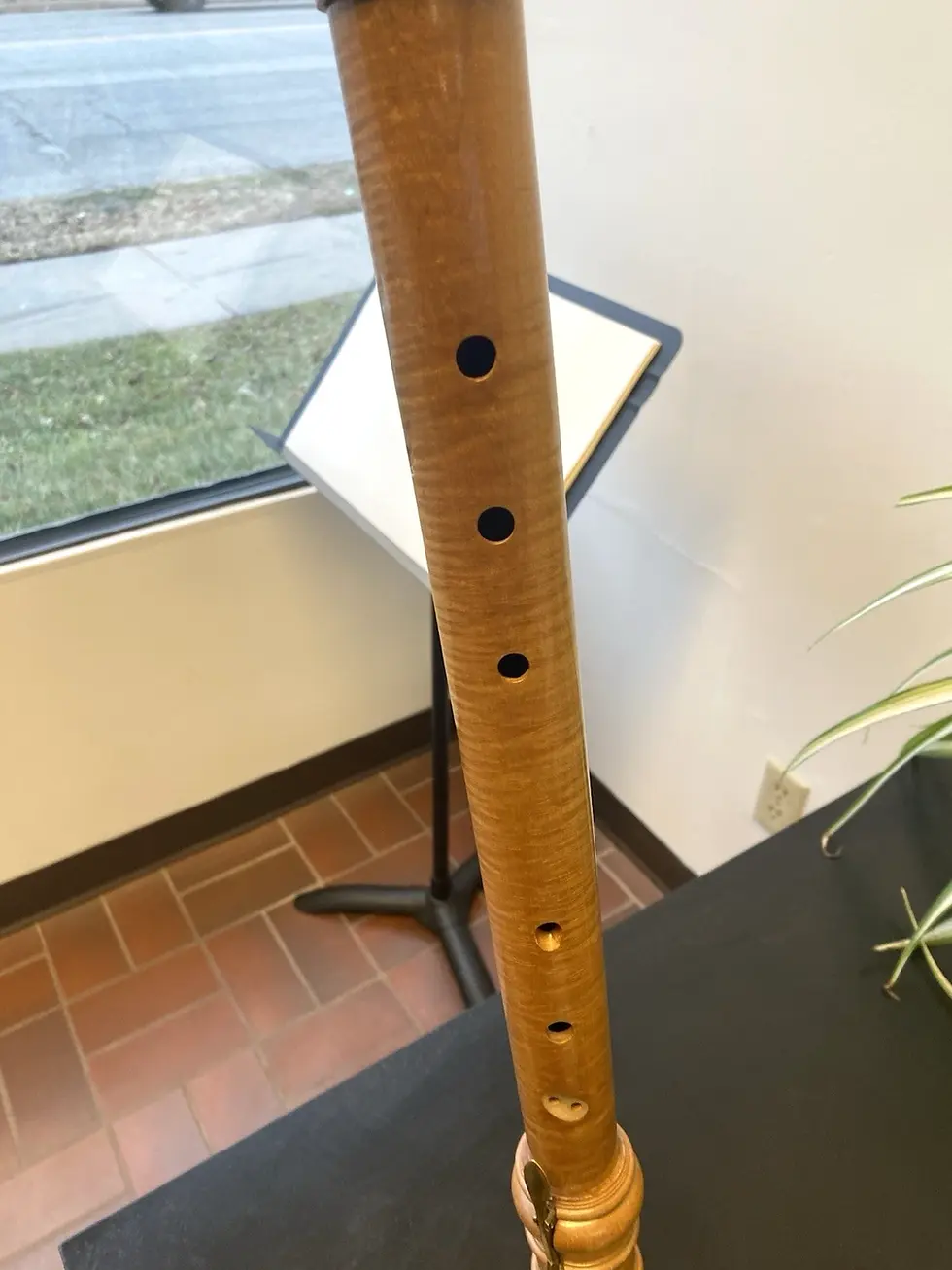Thumbnail: Excellent Used Arnold Dolmetsch F Bass Recorder-Sycamore Wood