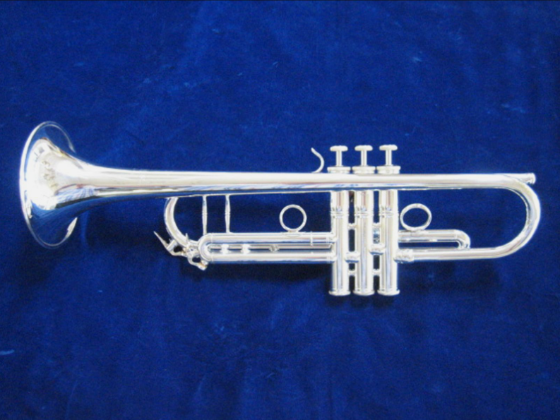 Thumbnail: NEW Carol Brass CTR-5060H-YST-S silver plated Strad Style Bb Trumpet