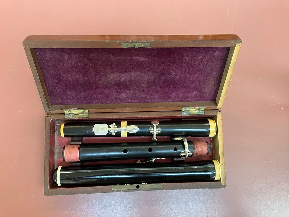 Thumbnail: A Small Collection of 4 Antique French Flutes from the Godfroy Family(1818-1888)