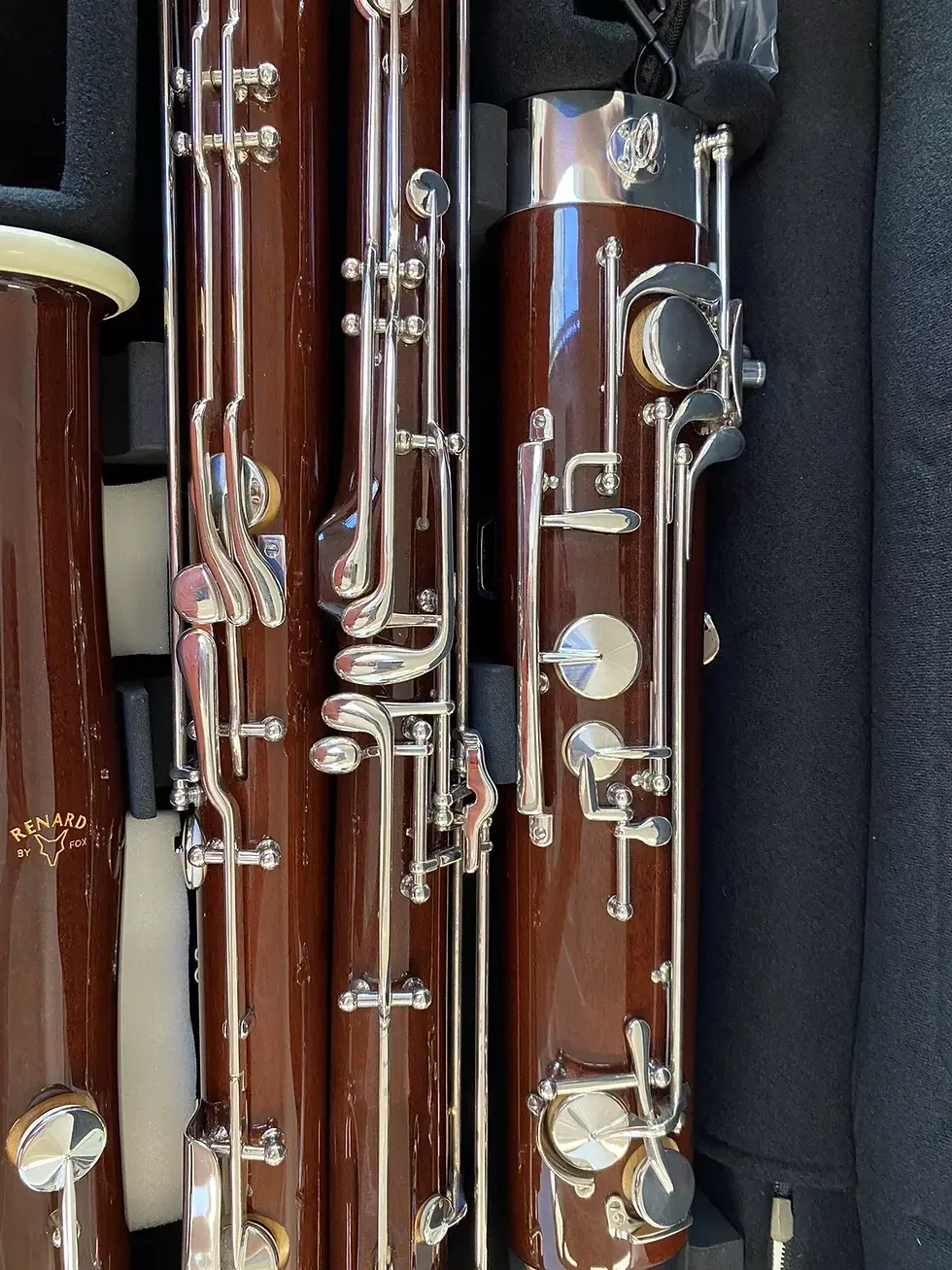 Thumbnail: Mint Open Box Fox Renard 222D Bassoon, High D Key; with Case, 2 Bocals, Care Kit