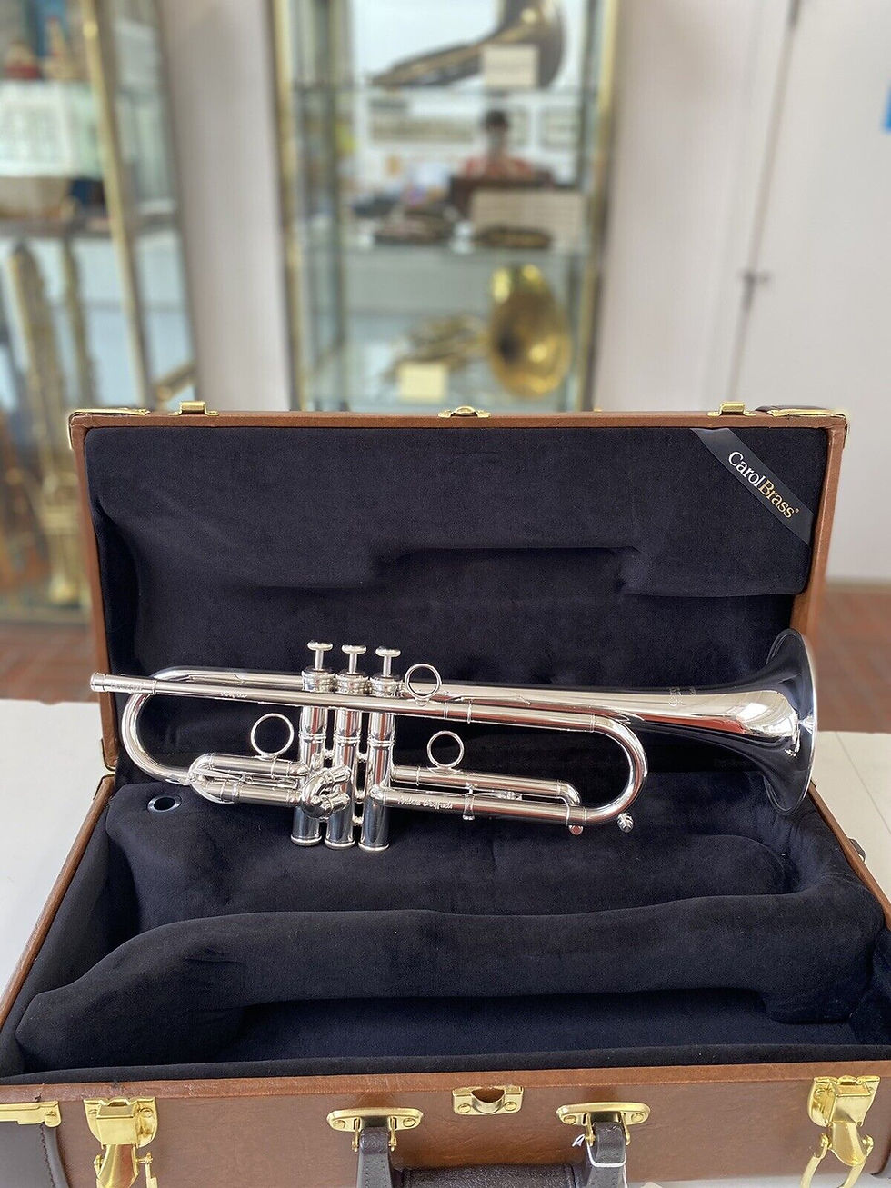 New Carol Brass Andrea Giufreddi "All-Around" Pro Silver Trumpet; with Case,
