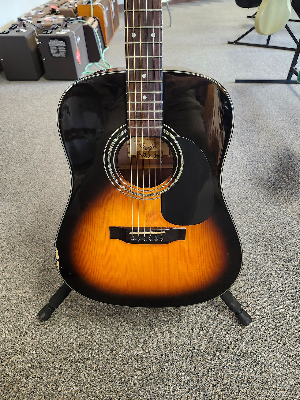 Used 2014 Zager ZAD-20/VS Acoustic Guitar - Sunburst with Zager Case