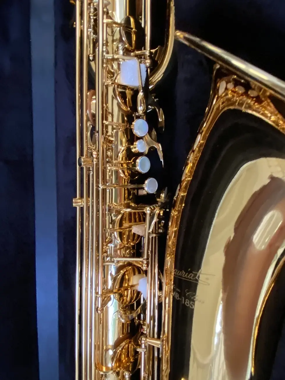 Thumbnail: Mint Open Box P. Mauriat PMB-185 Baritone Saxophone; with Case, Mouthpiece