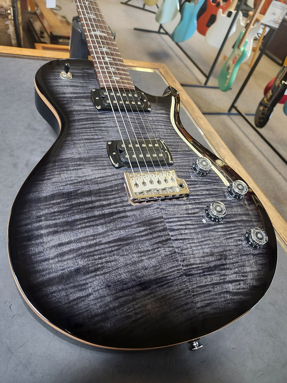 Thumbnail: New PRS SE Mark Tremonti Electric Guitar Charcoal Burst w/ PRS SE Gigbag