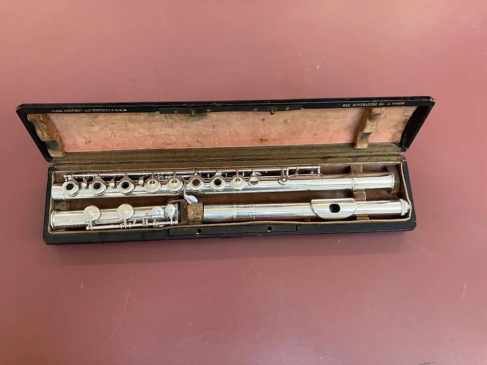 Thumbnail: A Small Collection of 4 Antique French Flutes from the Godfroy Family(1818-1888)